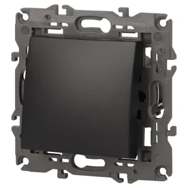 Переключатель, 10АХ-250В, Эра Elegance, антрацит,14-1103-05