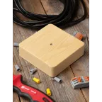 Коробка разветвительная KMP-030-032 (104х104х28) светлое дерево PROxima