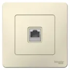 BLANCA скрытой установки розетка телефонная RJ11, молочный