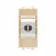 Avanti Компьютерная розетка RJ-45 без шторки модульная, кат.6А экранированная, Ванильная дымка, 1 модуль