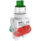 Переключатель ANC-2 d22мм 2поз. зел. 24В AC/DC