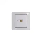 GLOSSA Розетка телефонная RJ11 в рамку белая