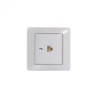 GLOSSA Розетка телефонная RJ11 в рамку белая