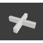 Светодиодный светильник X-line X-образный 30 Вт 4000 К 532x500x100 мм белый муар и торцевыми крышками (4 шт.) | V1-R0-1XX23-02OP0-4003040 | VARTON