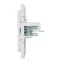Стокгольм Механизм розетки RJ-45 2-местной белый EKF