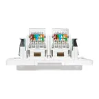 Стокгольм Механизм розетки RJ-45 2-местной белый EKF