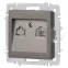 Розетка Intro Accent 6-303-09 информационная RJ45, IP20, СУ, титан