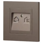 Розетка Intro Accent 6-303-08 информационная RJ45, IP20, СУ, бронза