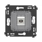 Avanti Компьютерная розетка RJ-45 без шторки в стену, кат.6 одинарная экранированная, Закаленная сталь