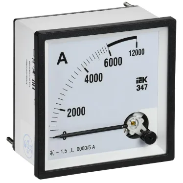 Амперметр Э47 6000/5А класс точности 1,5 96х96мм