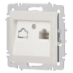 Розетка Intro Accent 6-303-06 информационная RJ45, IP20, СУ, перламутр