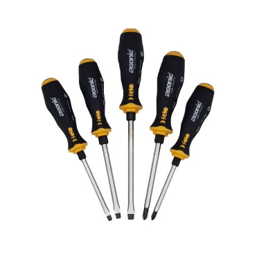 Набор отверток Ergonic ударных SL/PH, 5 шт