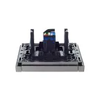 FORTE@PIANO Розетка компьютерная RJ45 кат.6 FP531 сталь IEK