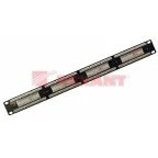 Патч-панель 19 1U 24 порта RJ-45 категория 5e UTP черная