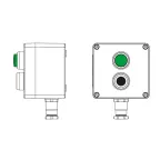 Взрывозащищенный пост управления из полиэстера CPE-P-03-(1xP1B(11)-1xLG(250))-1xKH2MHK(C)1Ex d e IIC Т5 Gb / Ex tb IIIC T95°C Db IP66 / КЗ