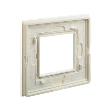 Рамка из натурального стекла, ''Avanti'', белая, 2 модуля