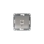 GLOSSA розетка телефонная RJ11 механизм платина