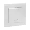 Валенсия выключатель 1-кл. 10А белый с индикатором