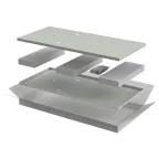 Комплект стенок боковых LINEA E 800мм шкафа 18U сер.