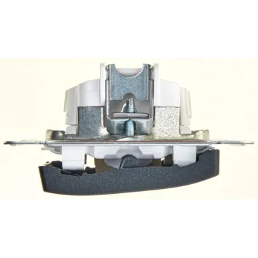 GLOSSA Выключатель двухклавишный сх.5 антрацит в рамку