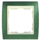 Рамка на 1 пост, S82, зеленая текстура - сл.кость
