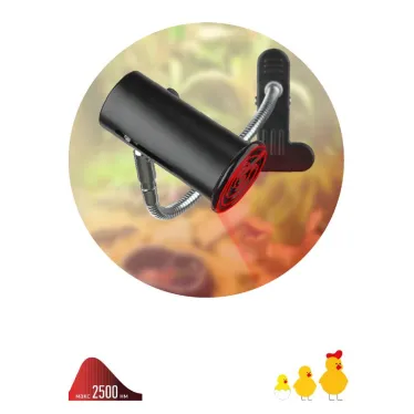 Светильник для террариумов и брудеров на прищепке FITO-E27-FLEX-CLIP 250 В