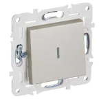 SKANDY Выключатель 1-клавишный с индикацией 10А SK-V07Sh шампань IEK