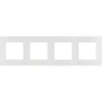 ETIKA Рамка 4 поста белая