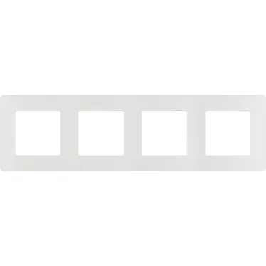 ETIKA Рамка 4 поста белая