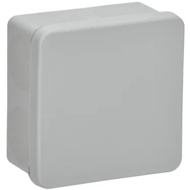 Коробка расп. КМ42455 о/п 100х100х50мм IP67 8 вв. серая