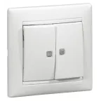 VALENA Рамка 1 пост горизонтальная белая