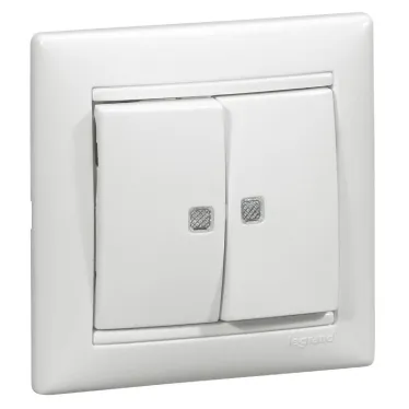 VALENA Рамка 1 пост горизонтальная белая