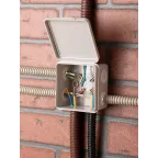 Коробка распределительная KMP-030-035 с крышкой (100х100х50) для прямого монтажа без мембр. вводов серая IP54 EKF