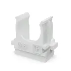 Крепёж-клипса для труб Полистирол белая d16 мм (100шт/2000шт уп/кор) Промрукав