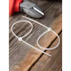 Хомут P6.6 стандартный белый 2.5x150 (100шт) FlexLock PROxima