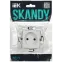 SKANDY Розетка без заземления без защитных шторок 10А SK-R02W арктический белый IEK