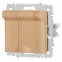 Розетка Intro Accent 6-203-11 2P+E Schuko с крышкой, 16А-250В, IP20, СУ, AL/CU, сосна