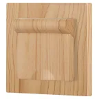 Розетка Intro Accent 6-203-11 2P+E Schuko с крышкой, 16А-250В, IP20, СУ, AL/CU, сосна