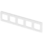 Рамка 5 постов INSPIRIA белая