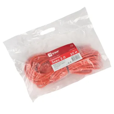 Удлинитель 'Зевс 2.0' 20м c заземлением ПВС 3x1 16А/3.5кВт PROxima