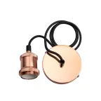 Патрон декоративный RETRO, провод 1м Е27 медь Jazzway