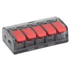 Клемма СМК 221-415 с рычагом 5 отверстий блистер (20шт.) EKF