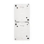 Блок вертикальный 2 розетки (керамика) INDUSTRIAL IP54 с заземлением, о/у, белый
