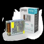 Блок питания для светодиодной ленты 40 Вт AC 176-264В Uвых 12В IP20 110х78х35мм Basic Gauss