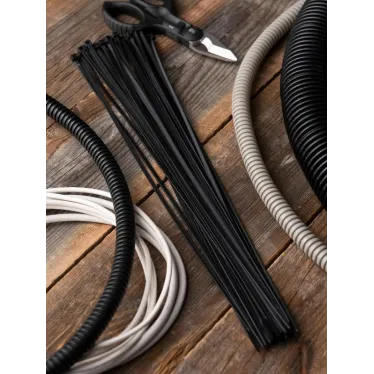 Хомут P6.6 стандартный черный 3.6x370 (100шт) FlexLock PROxima