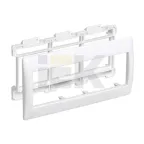 Рамка и суппорт для кабель-канала на 6 модулей 75мм Праймер