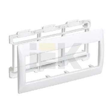 Рамка и суппорт для кабель-канала на 6 модулей 75мм Праймер