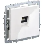 BRITE Розетка компьютерная RJ45 кат.5E РК10-БрБ белый