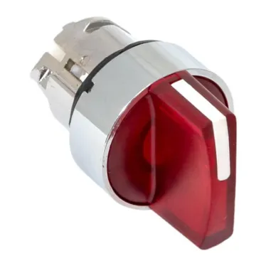 Механизм переключателя исполнительный ХB4 красный на 2 положения возвратный без фиксации с подсветкой с короткой ручкой PROxima