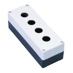 Пост кнопочный с кабельным вводом для устройств сигнализации и управления Ф22 4 места КП-101 белый